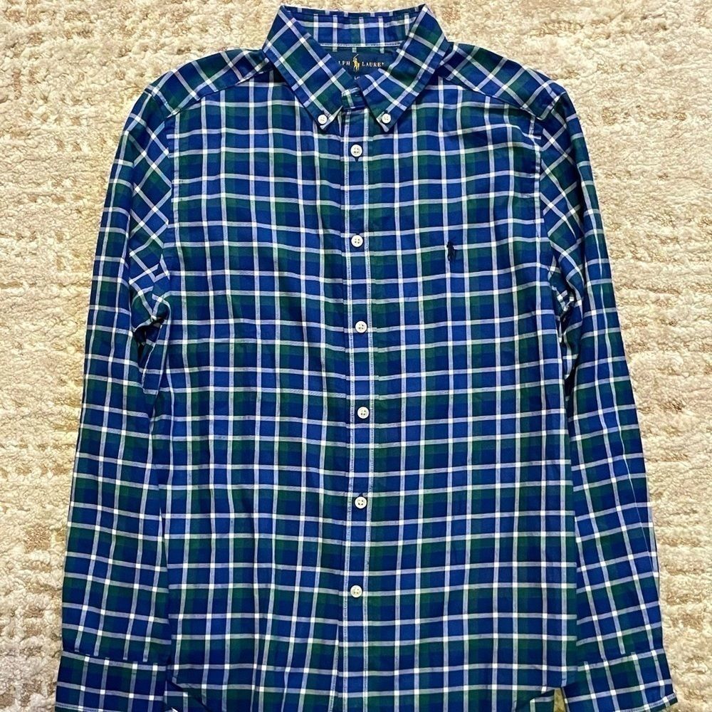 Ralph Lauren Boys Plaid Button Down